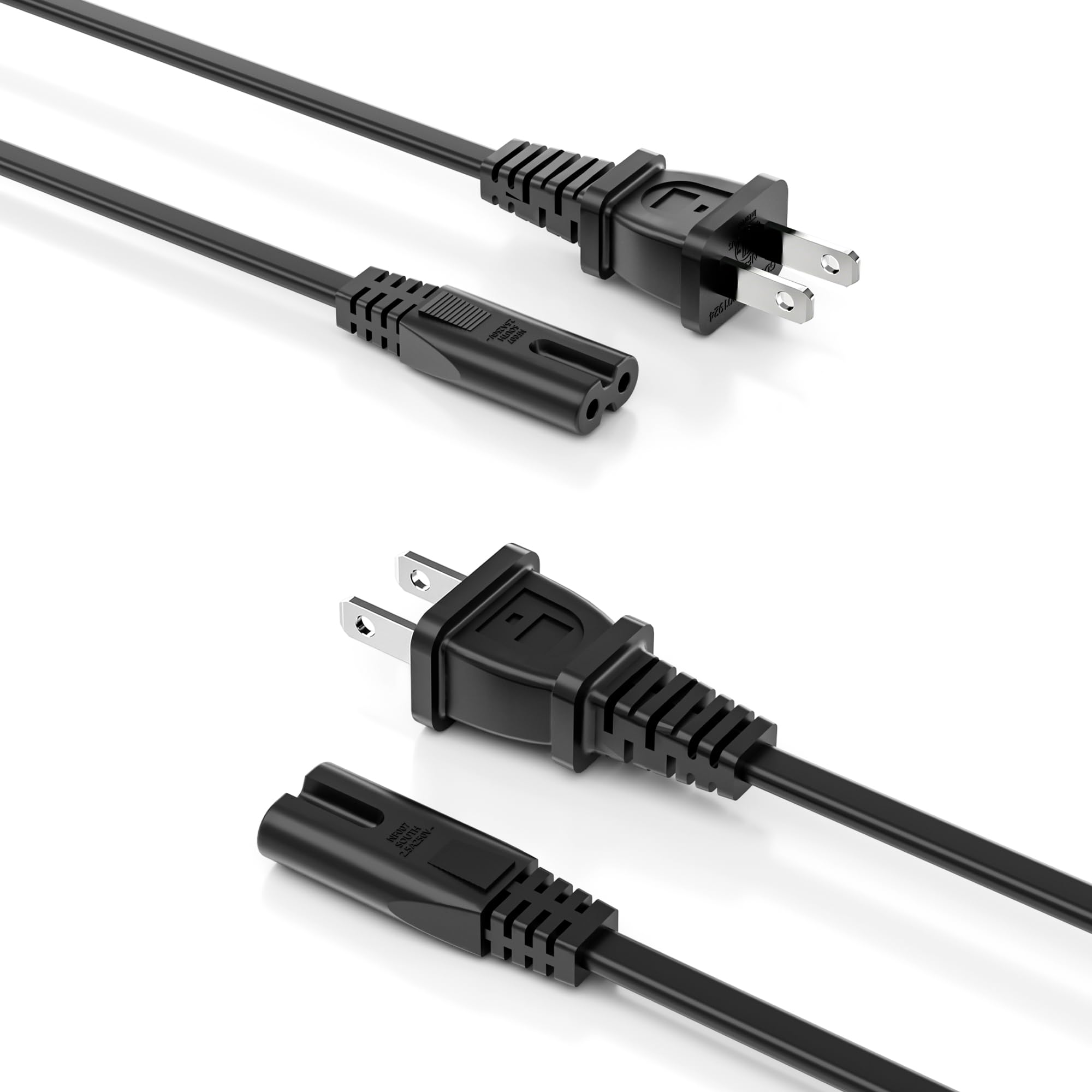 2 Pack 6 ft AC Power Cord Cable Fit for Sony PS5
