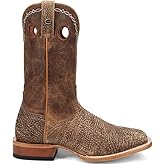 Dan Post Boots Mens Murray Embroidered Bison Square Toe Pull On Dress Boots Mid Calf - Brown