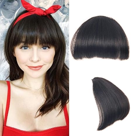 Bangs Without Temples 2 Thick Bangs Hikyuu Darkest Brown Heavy