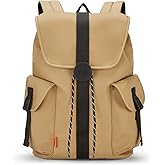 mixi Travel Laptop Backpack for Women & Men, Carry On Backpack fits 16'' Laptop Waterproof Rucksack,17 Inch, Mocha Brown