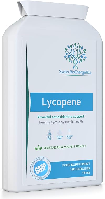 Swiss BioEnergetics Lycopene 15mg 120 Capsules Nutritional Supplement
