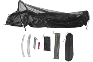 BAFOVY Foldable Net Tent 1 Person, Folding Netting Bed Tent with 40D Mesh 210D Oxford Base PU4000 Waterproof Aviation Aluminu