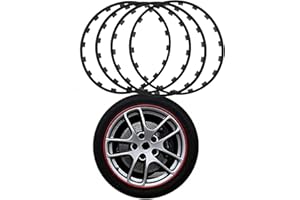 4 PCS Alloy Wheel Protectors,Wheel Edges Trim Protector Ring,Nylon Decorative Strip Tire Guard,16" 17" 18" 19" 20", Restore C