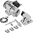 VEVOR Dividing Head, K11-100mm 3-Jaw Chuck, CNC Router Milling Machine Rotational Axis 4th Axis A Axis Indexing Head, 2.6"/65 mm Center Height MT2 Tailstock 6:1 Gear Ratio, Universal for Engraving