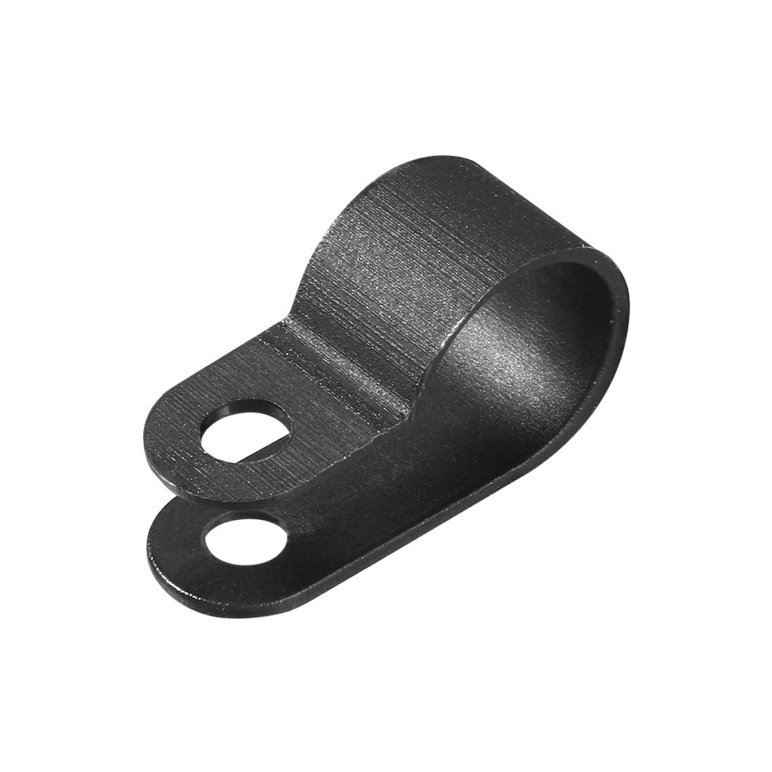 sourcing map 100pcs Nylon R-Type Cable Clamp Organizer Cord Clips for Wire Management 12.7mm Black