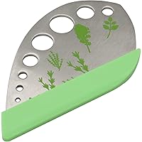 HuiYouHui Leaf Herb Stripper 9 holes Stainless Steel Leaf Herb Stripper Leaf Stripping Tool for LooseLeaf Kale Chard…