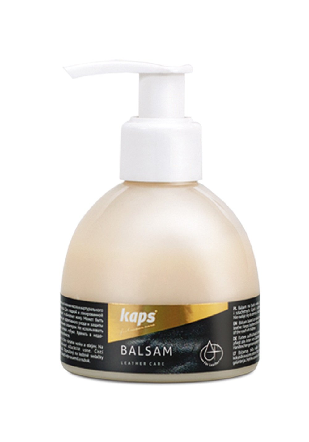 Kaps Quality leather balm conditioner for leather shoes and bags, leather care with beeswax and natural oils, Balsam (100 - neutral/transparent/colourless)