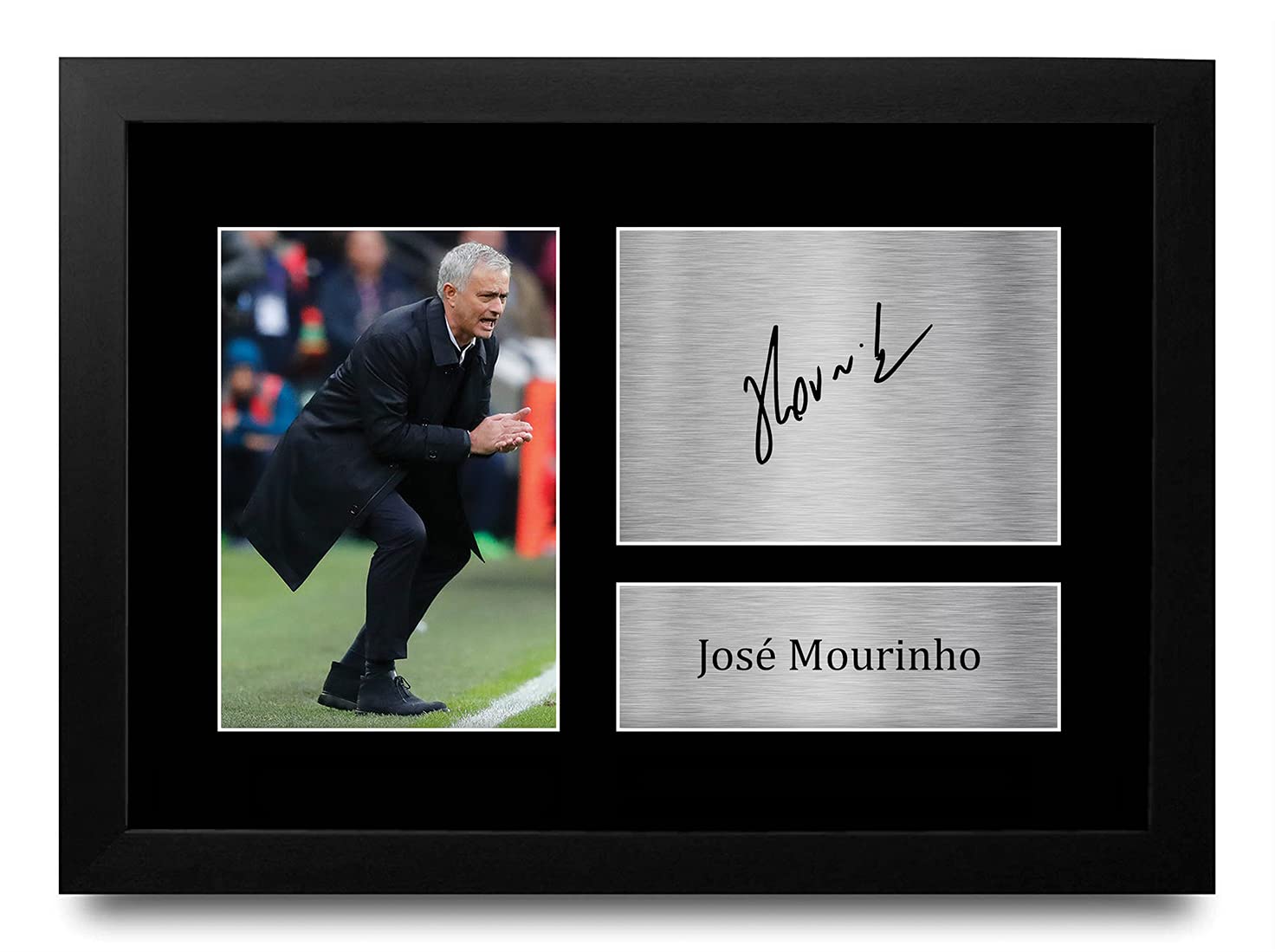 HWC Trading A4 FR Jose Mourinho Spurs Tottenham Gifts Printed Signed Autograph Picture for Fans and Supporters - A4 Framed