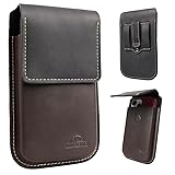 Topstache Leather Phone Holster with Belt Clip,Flip