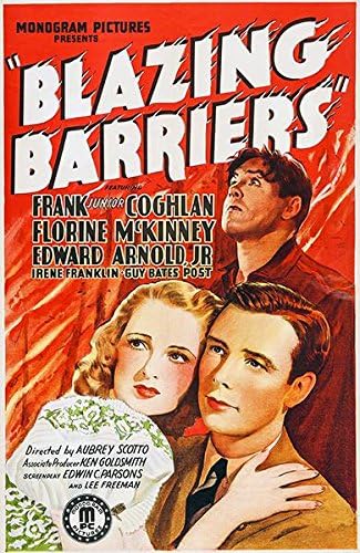 Amazon Com Blazing Barriers 1937 Movie Poster Posters Prints