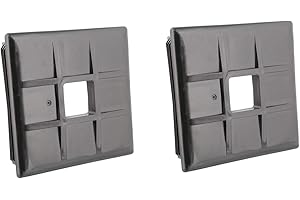 Dumble Replacement RV Bumper Cap, RV Sewer Cap, Travel Trailer Bumper End Caps, Square 4 Inch Camper Bumper Cap, 2-Pack