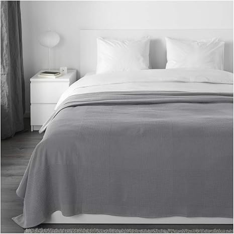 IKEA Indira Bedspread in Grey; 100 