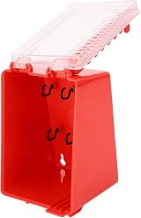 Fockety Lockout Tagout Lock Box 8 Positions Key Station Wall Mount Transparent view 9