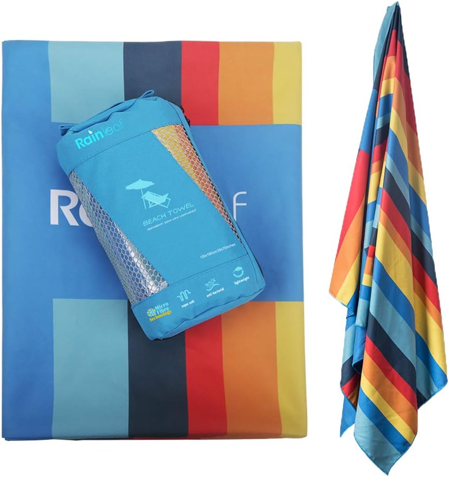 Rainleaf Microfiber Beach Towel, Army Green : Sports & Outdoors