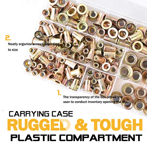 4 VIGRUE+150pcs+Nutsert+Assortment+Threaded
