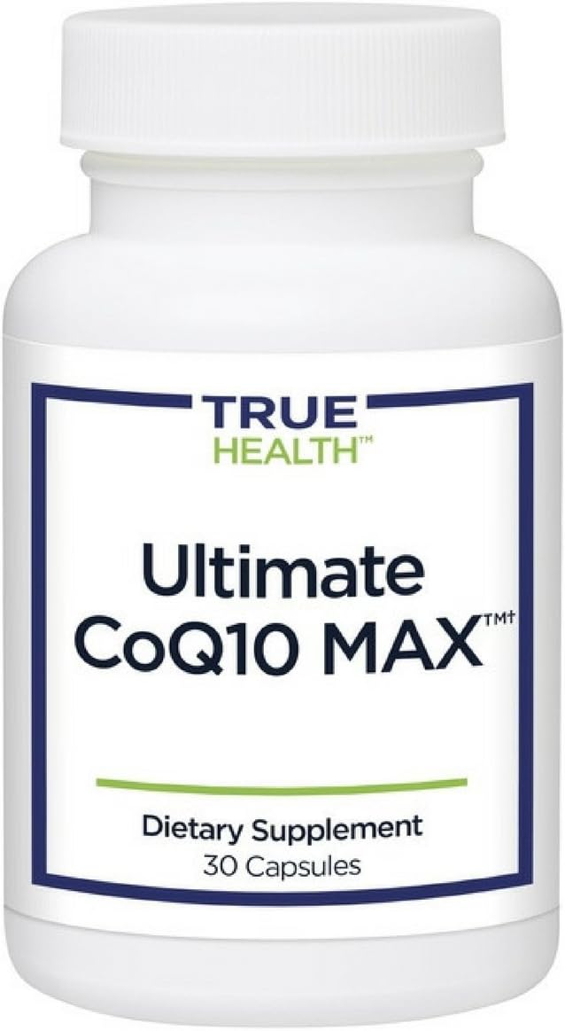 True Health Ultimate CoQ10 MAX | Promotes Heart, Brain Health & Energy (30 Caps)