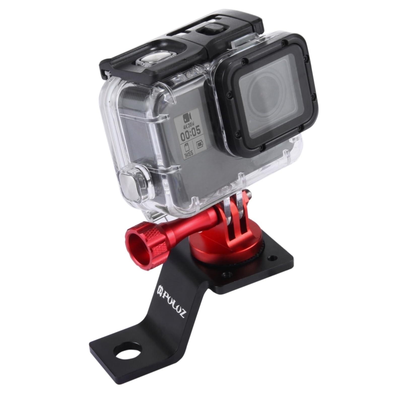 PULUZ Go Pro Motorcycle Camera Mirror Mount for GoPro Hero12 Black 11 109 8 7 6 5, Action Camera Mirror Mount for Insta360 Ace/Ace Pro, DJI Osmo Action 4