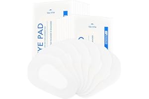 Lurrose 20pcs Nonwoven Sterile Eye Pads,Self-adhesive Eye Dressing Pads Soft Eye Patch for Eye Care Dressing Wound Care, Indi