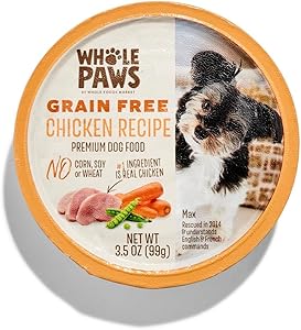 Whole Paws, Grain-Free Wet Dog Food, Chicken Recipe, 3.5 Ounce