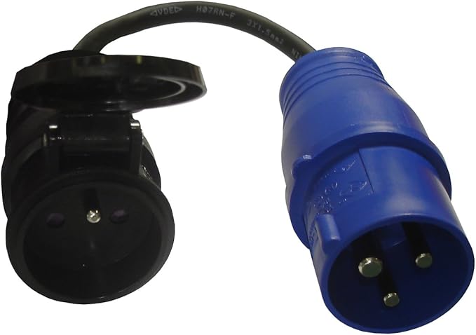 Adapter caravan bus 16 A to plug CEE17 Zenitech Adapter caravan bus 16 A to plug CEE17 Zenitech