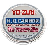 Yo-Zuri HD Disappearing Pink Fluorocarbon Leader 30YD 40LB