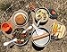Camping Cookware Kits - BPA-Free Non-Stick Anodized Aluminum Mess Kits - Complete Lightweight Mini Folding Pot Kits with Utensils for Camping Hiking Backpacking and Survival Cooking (14 Piece Set)