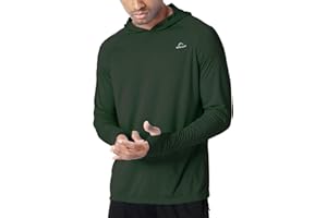 Willit Men's Sun Shirts UPF 50+ Rash Guard Long Sleeve Sun Protection Hoodie SPF UV Fishing Lightweight Athletic Running