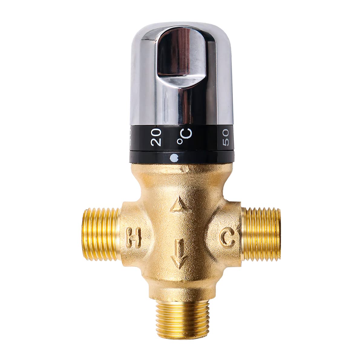 Hsthe Sea Hot Water Tank Thermostatic Shower Cartridge Mixer Valve Brass Pipe Thermostat Faucet Water Temperature Control Mixer Valve
