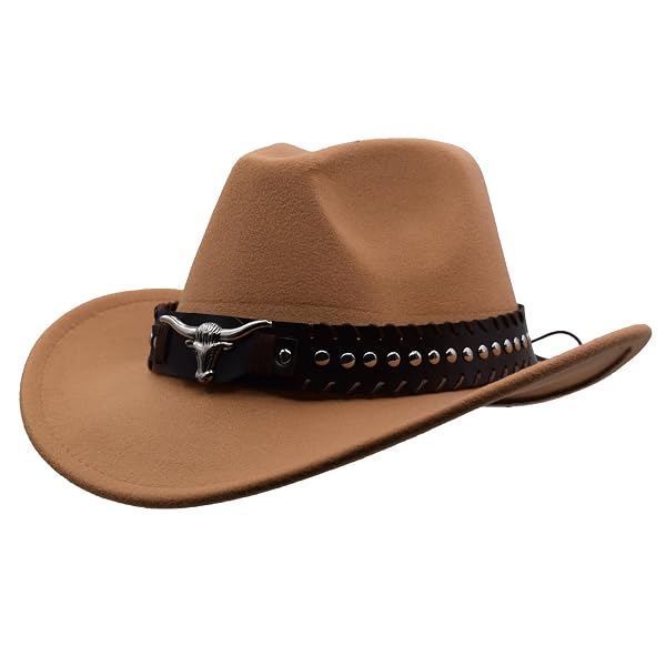 IFSUN UNISEX WESTERN COWBOY HAT FUR FELT COWGIRL...