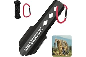 XINCAMPING Backpacking Trowel Ultralight Hiking Trowel Aluminum Portable Camping Shovel Poop Shovel with Longer Handle for Hi