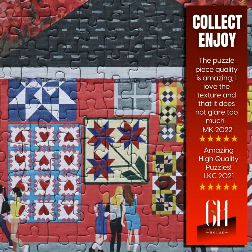 Grateful House Puzzles for Adults 1000 Piece. Special Edition Barn
