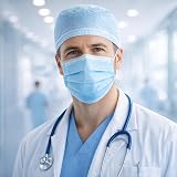 Osler & Walsh Type IIR Fluid Resistant Disposable Face Masks Blue Pack 50 view 5