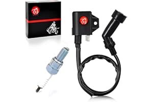 MOTO1988 Ignition Coil & Spark Plug For Arctic Cat 400 2003 2004 2005 2006 2007 3430-055 (NO-DVX 400)