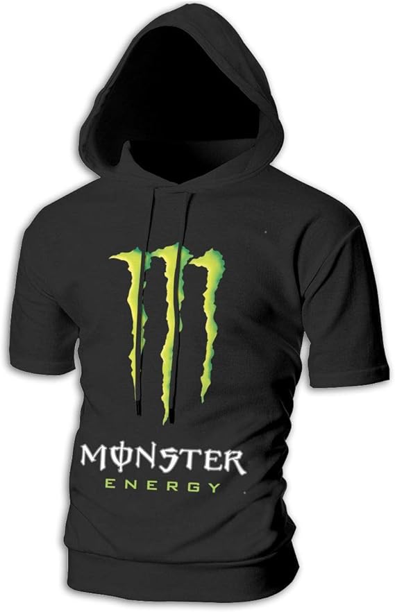 Amazon Co Jp モンスターエナジー Tシャツメンズ半袖パーカー春と夏のファッションテーラードルーズカジュアルプルオーバーメンズ服 Clothing Accessories