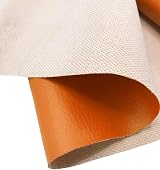 A-Express Grained Faux Leather Fabric 0.8mm Tan 140cm x Half Metre view 4