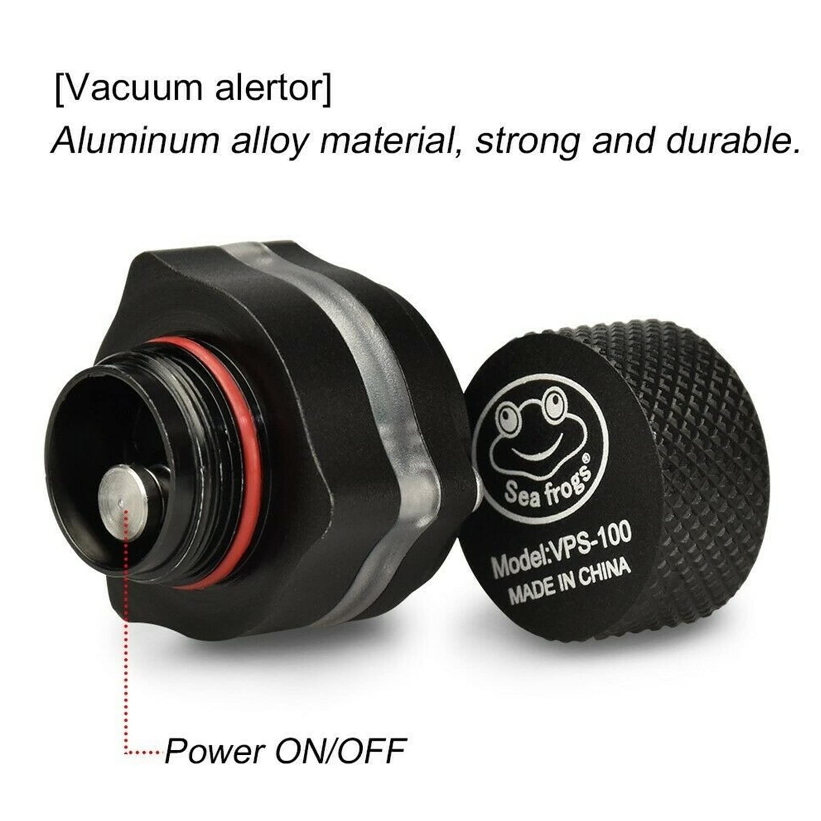 SeaFrogs Vacuum Pump VPS-100 Pre-Dive Vacuum Leak Check System for Seafrogs Meikon Underwater Camera Housings Case with Vacuum Pump System Design