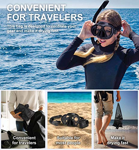 POPCHOSE Snorkel Mask Set Gear, Silicone Snorkeling Set for Adults and Youth, Foldable Snorkel Anti-Fog Anti-Leak… - Image 7