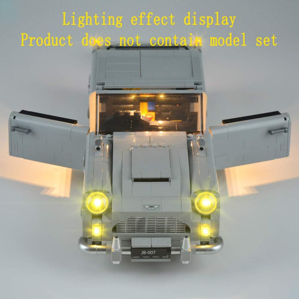 GEAMENT LED Light Kit Compatible with LEGO James Bond Aston Martin DB5 Car - for Creator Expert 10262 Model (Building Set Not Included) - Image 5