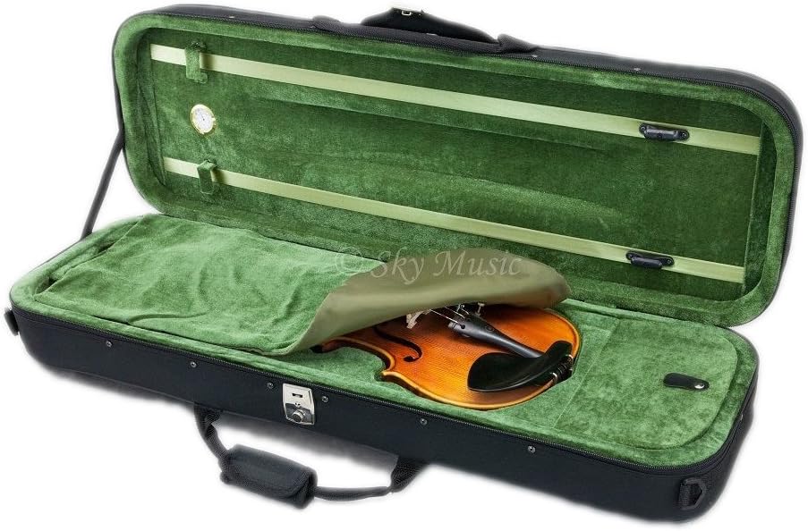 SKY 1/8 Size Professional Oblong Shape Lighweight Violin Hard Case with
