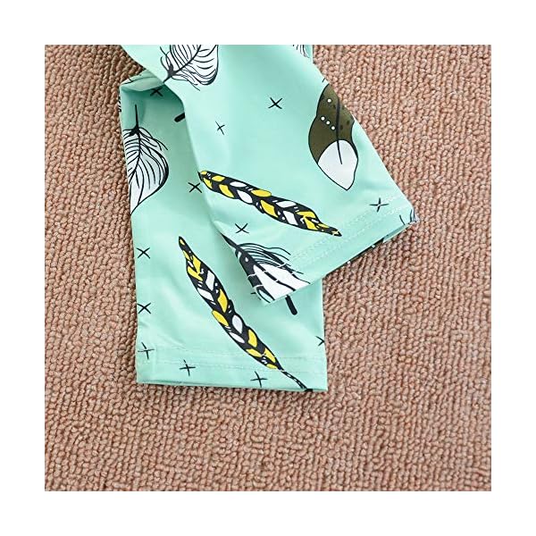 3PC Toddler Baby Girls Cute Floral Shirt Dress Pants Christmas Headband Outfit Clothing Sets - Image 10