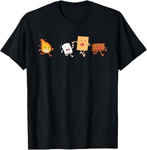 Camping Chef Gift S'Mores Camp Fire T-Shirt