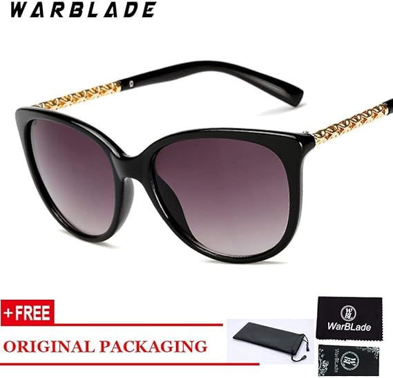 Amazon Warblade 特大 サングラス 女性 18 ファッションレディースヴィンテージレトロなブランドデザイナーラウンド 女性 メガネデ ソル Feminino サングラス 通販