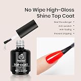 Beetles Gel Polish 2x15ML No Wipe Top Base Coat Set - Long Lasting Shine view 2
