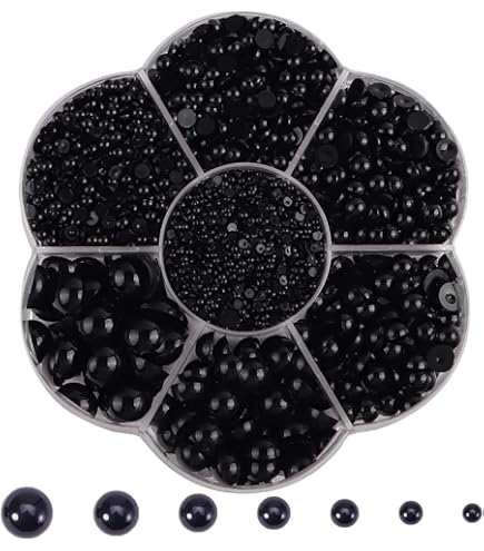 HURRISE yeux de poupée bouton noir Yeux de bouton yeux en plastique