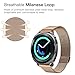 Fintie for Gear Sport/Galaxy Watch 42mm Band, 20mm Milanese Loop Adjustable Stainless Steel Replacement Strap Wrist Bands for Samsung Galaxy Watch 42mm, Gear Sport / S2 Classic Smartwatch, Rose Gold