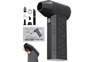 Snow Master Pro LED Turbo Blower - Portable Snow Removal Tool for Cars, Mini Turbo Snow Blower, 4-Speed & Fast Snow, USB Rech