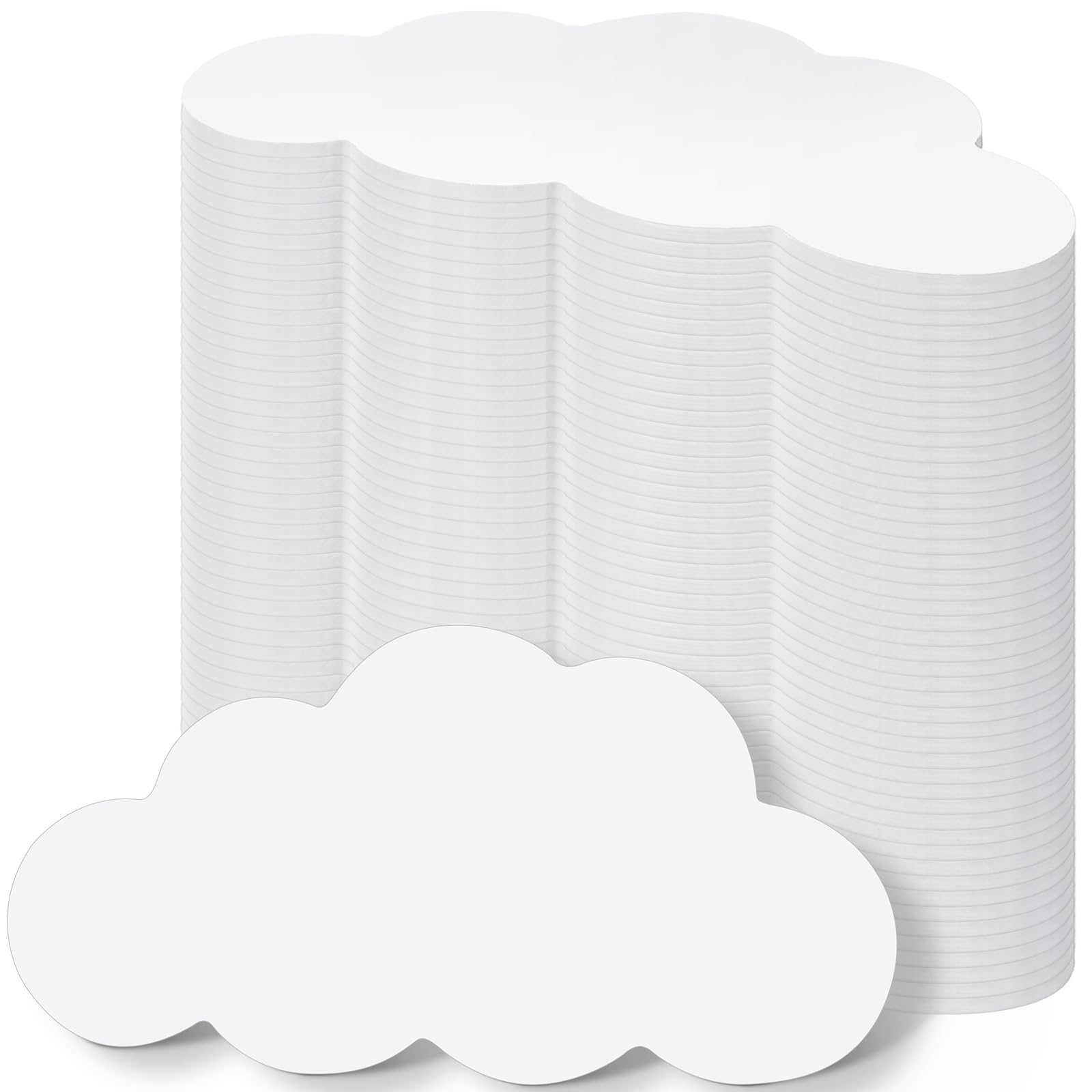 Photo 1 of Moinchore 600 Pcs Small White Cloud Cutouts Paper for Bulletin Board 2 Inch Cloud Die Cuts Paper for Back to School DIY Craft Projects Class Classroom Decor
