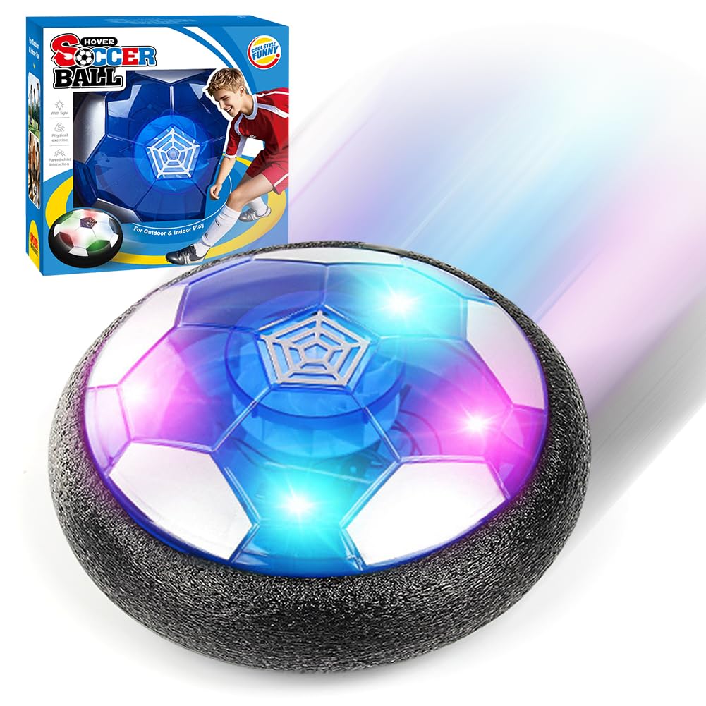 Hover Football Toys Hover Soccer Balls Sports Games Gift Air Power Football Indoor Outdoor Ball Games Toys Soccer Ball Game Fun Birthday Gift for Boys and Girls