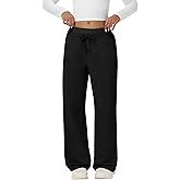 Simlakey Women's Wide Leg Sweatpant High Waisted Baggy Pants Casual Drawstring Athletic Pant Workout Lounge Pant with Pockets