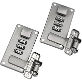 Mewutal 2 Vanity Case Buckle, Luggage Combination Lock, Pearl Nickel | Toolbox Buckle with Combination Lock, 3 Position Password Lock